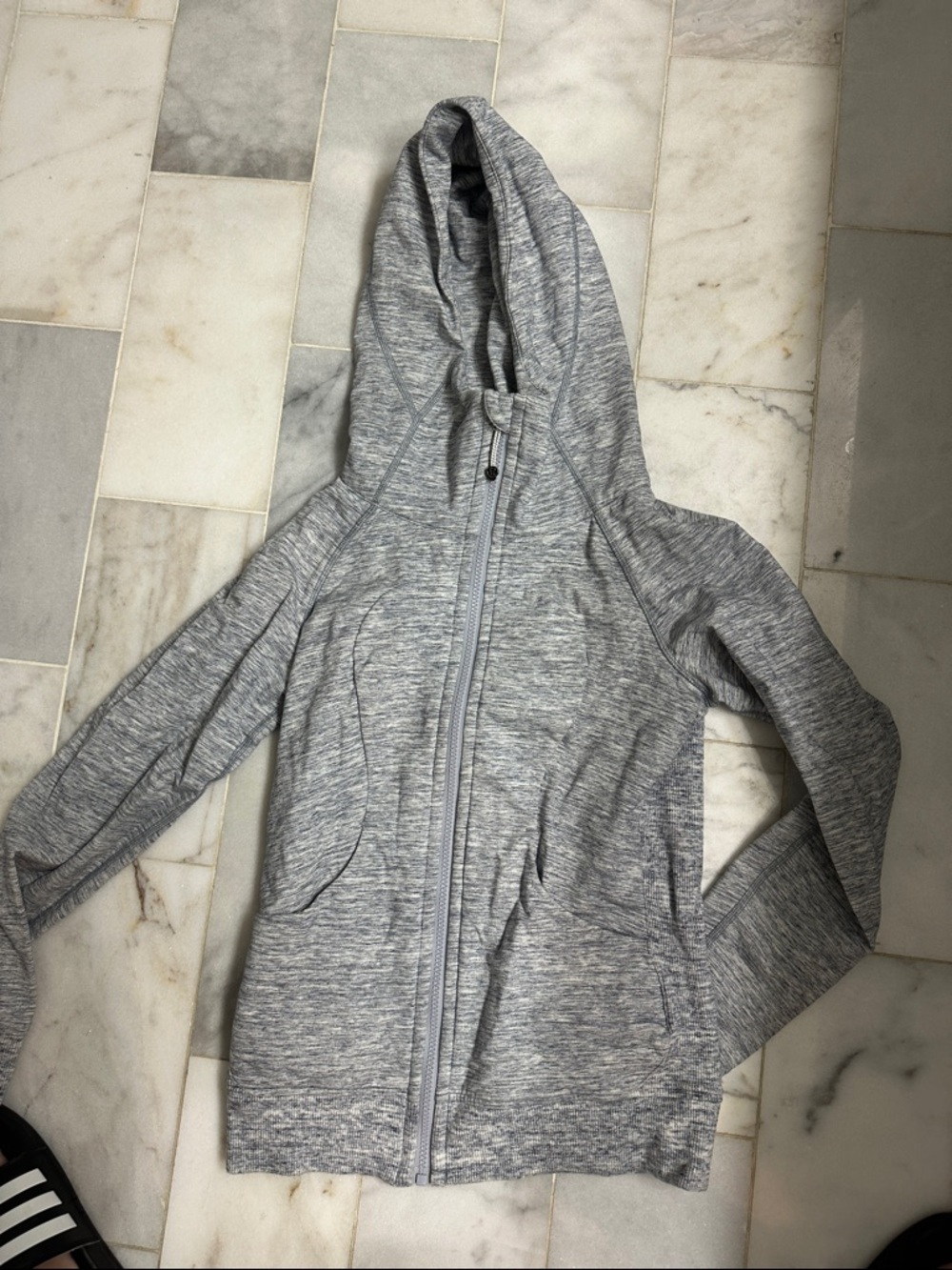 lululemon athletica Scuba hoodie Light Heather Gray/Blue Full-Zip Hooded Jacket